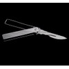 ILEAF Stainless Steel Pocket Folding Utility Knife with 10 Replaceable