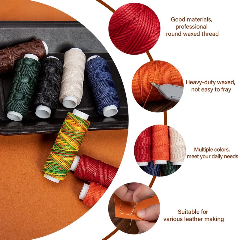 31 Piece Leather Craft Tool, For Beginners, Leathercraft, Thread, Needles,