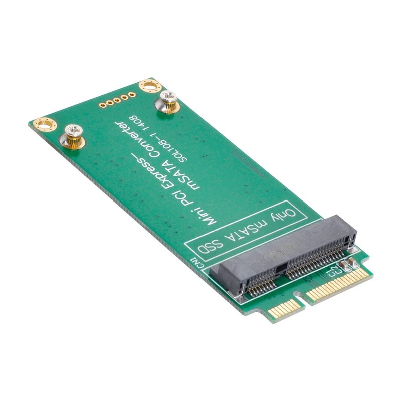 Cablecc 3x5cm mSATA Adapter to 3x7cm Mini PCI-e SATA SSD