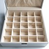 Frebeauty Earring Organizer Classic Jewelry Box 50 Slots Double Layer