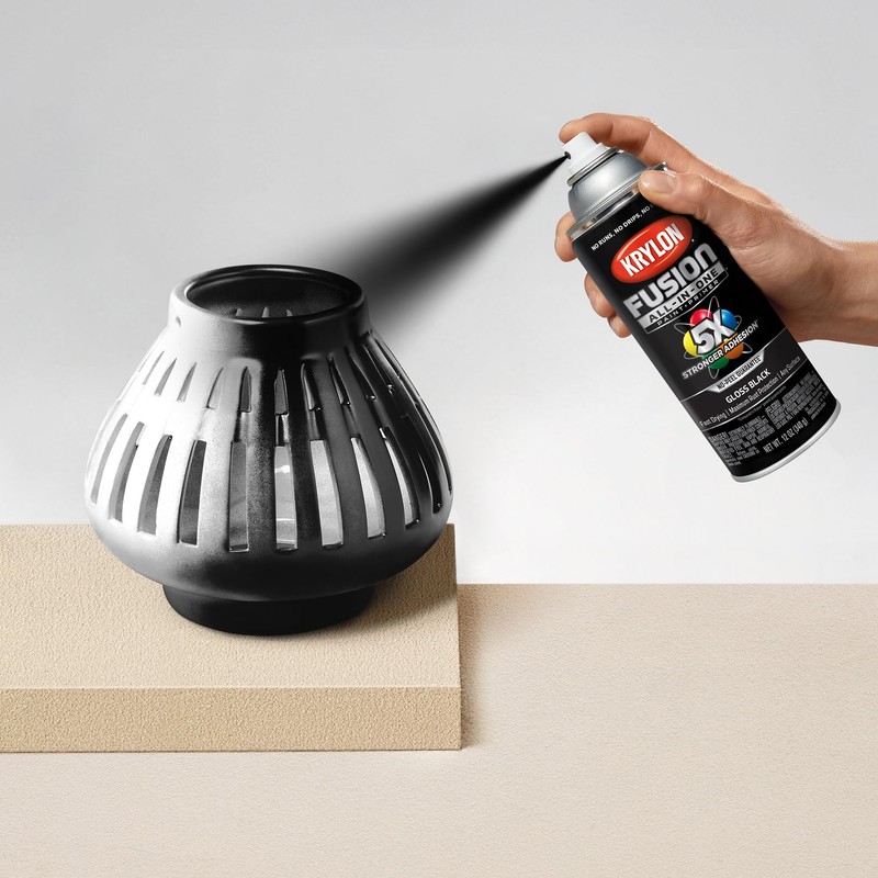 Krylon Fusion All-In-One Adhesive Spray Paint for Indoor/Outdoor Use, 12