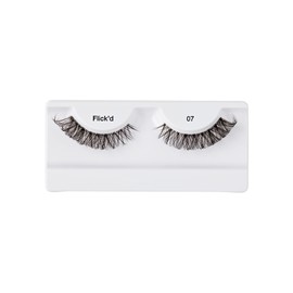 i-ENVY False Lashes Flick'd D-Curl Strip Lashes Volume Bouncy Natural Clear Band Cat Eye Dramatic Trendy Extensions Reusable Eye Lashes (07)