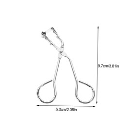 Mikinona 2Pcs Stainless Steel Partial Lash Curlers with Enhanced Grip Portable Mini Eye Lash Curling Tool for Precision Curling Makeup Accessory for Women