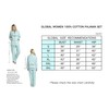 GLOBAL Women's Flannel Pajamas Set 100% Cotton PJs for Women