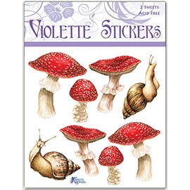Violette Stickers Real Red Mushrooms