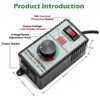 Fan Speed Controller 15A 4000W Overload Switch AC Motor Electric