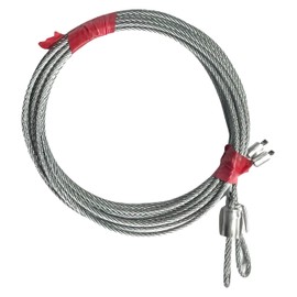 Alcan Premium Garage Door Cable Assembly Pair for 7' High Garage Door Torsion Spring