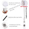 ID Badge Holder, Heavy Duty Retractable Badge Holder Reel, Key