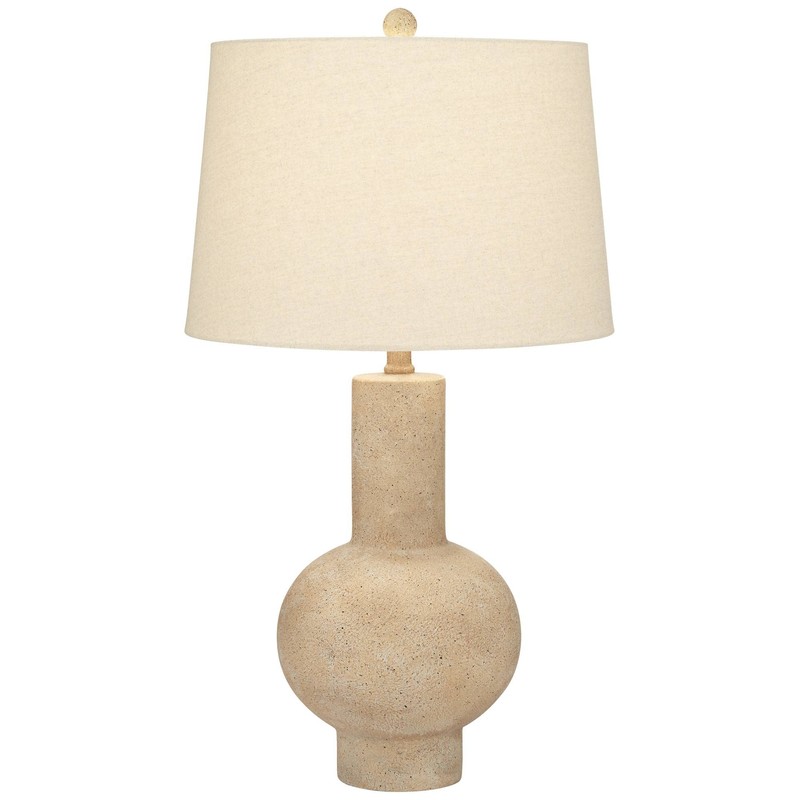 360 Lighting Sandstone Gourd 27" Tall Farmhouse Rustic Modern Coastal