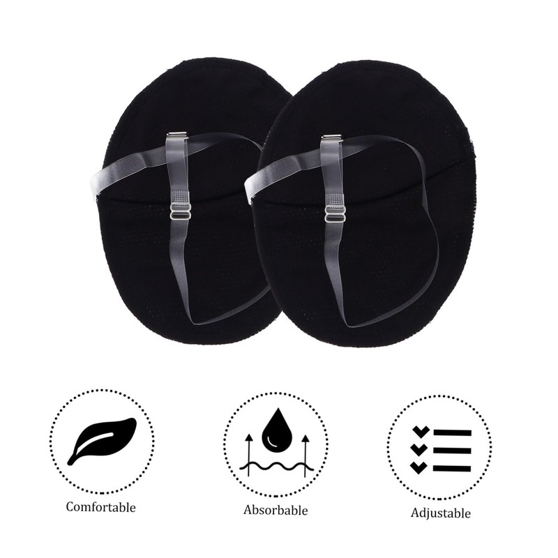 NOLITOY Underarm Sweat Pads for Women Men 2pcs Cotton Armpit