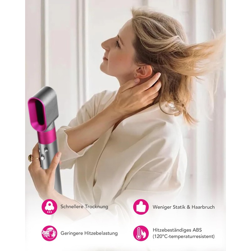 Dyson Airwrap Pre Styling Dryer Nozzle Compatible with HS01/HS05/HS08, Quick