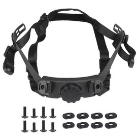 AZB Tactical Helmet Strap Adjustable Chin Strap Inner Suspension System with Bolts and Screws for Tactical Fast MICH IBH Airsoft Helmets