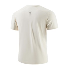 SENBWL Mens Pickleball Shirts Dry Fit Moisture Wicking Lightweight Reflective Print Short Sleeve Tennis Sport Gym Athletic Night Running Workout T-Shirts for Men 8367 Apricot S