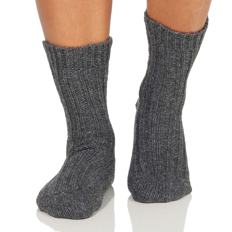 Cleostyle Collection Alpaca Men's Women's Extra Warm Winter Socks Natural