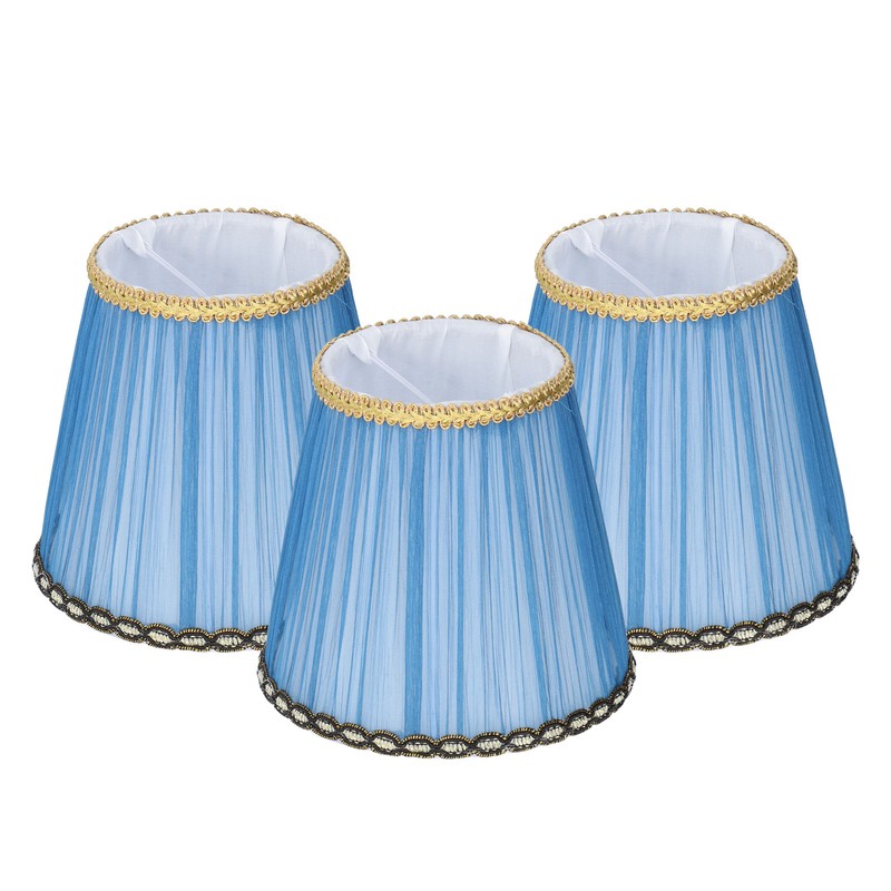 3PCS Cloth Lamp Shade E14 ClipOn Lampshade for Candle Chandelier