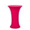 Deisy Dee 24x43 Cocktail Spandex Stretch Round Tablecloth Table Cover