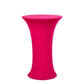 Deisy Dee 24x43 Cocktail Spandex Stretch Round Tablecloth Table Cover C124 (Rose Pink)