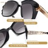 JM 2 Pack Bifocal Sunglasses for Women, Oversized Fashion Square