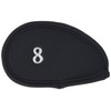 Daiya Golf HC-411 Iron Cover 411, Sold Separately, Black (8)
