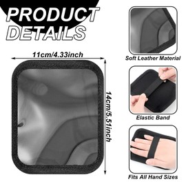 Drydiet 3 Pcs Lay Down Pads for Waves 360 Waves Training Pad Black Laydown Pad with Elastic Band Helps Train Your Hair to Laydown and Achieve Your Desired Wave Pattern for Men Hair Styling and Care