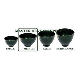 Dental Lab Mixing Bowl Flexible Alginate and Stone Medium Dark Green Flexi