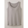 seruヴxan 100% Cotton Smooth Knit Bra Tank Top Gray L