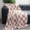 Soft Checkered Throw Blanket, Ultra Cozy Knit Throw Blanket Fluffy