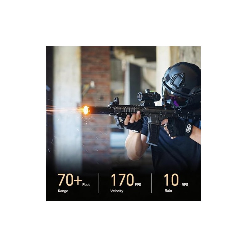 JellyBullet Automatic Blaster 820248 Nylon Body 170 FPS Automatic Repeating