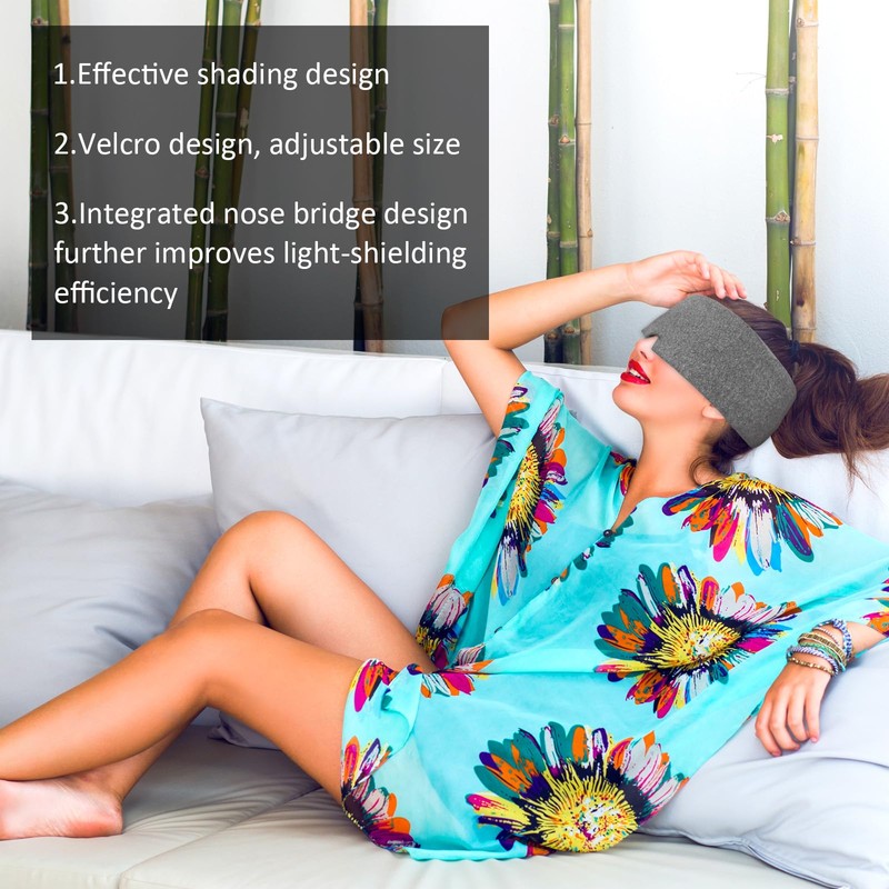 DOPENSPI Modal Cotton Sleep Mask for Sleeping, Comfortable Light Blocking