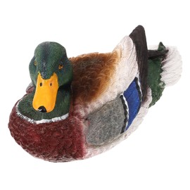 Milisten Floating Duck Decor Statue for Garden Pool Miniature Duck Figurine for Outdoor Landscape Decoration