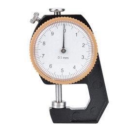 0 ~ 10 mm Thickness Gauge, Flat Head Thickness Gauge Dial for Leather Cloth Measuring Accuracy 0.1 mm