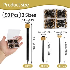 90 Piece Picture Hanging Kit with Heavy Duty Hooks, Sawtooth Picture Hangers, Wire Screws and D-Rings Suitable for Wall Pictures, Mirrors and Decorations, Includes Nails in Three Sizes
