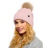 ELIMELI® Winter Hat Women's Hat with Fur Bobble Fleece Lining