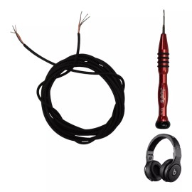 Beats Pro Monster Internal Main Wire 3 Core 1.2MM + T5 Tool (Black) Repair Part