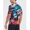 LAFROI CLY08D Men's Short-Sleeved Compression Shirt UPF 50+ Rash Guard,