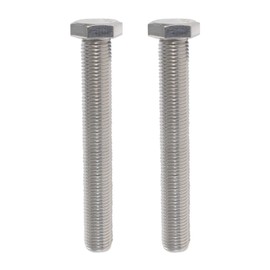 IMScrews Hex 1/2-13 x 5" Long Machine Screws, 304 Stainless Steel Bolts, Pack of 5