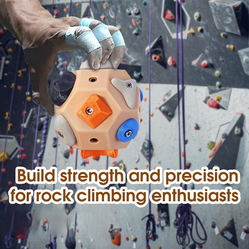 AUOQZ Handcrafted Boulder Blocks for Climbers 3D Rock Climbing Ball