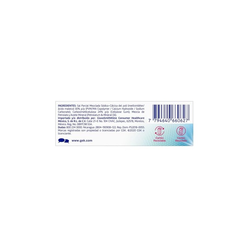 Ultra Corega Sin Sabor Crema Adhesiva para Prótesis Dentales 20g