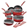 Rachael Ray 15 Piece Hard Enamel Nonstick Pots and Pans