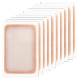 10pcs Tattoo Cover Up Patch Ultra Thin Tattoo Cover Up Tape Makeup Waterproof Sweatproof Invisible Tattoos Concealer For Swimming Scars Birthmarks Spots (Dark Skin)