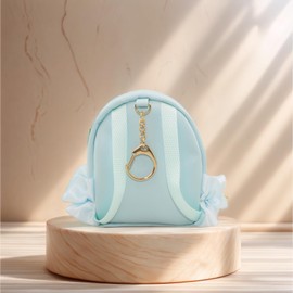 YOKUMA Plush Storage, Plush Pouch, Sewn Pouch, Pushing Bag, Push Up Product, Mini, Doll Storage, Pain Bag, Small, Clear Pouch, Transparent Pouch, Clear Bag, Carrying, blue