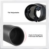 Mupera Adjustable 1.5"-2.5" Exhaust Tip - Professional Black Exhaust Tips,