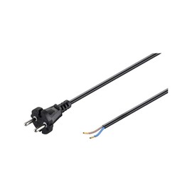 Goobay 58913 Cavo di Collegamento Universale per Aspirapolvere, Nero, 7.5m Lunghezza del Cavo