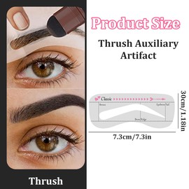 UEIOAVL Eyebrow Colours, 10 Stück Augenbrauenkarten für Frauen, wiederverwendbare Vorlagen in verschiedenen Augenbrauenformen, Make-up-Tools für Anfänger