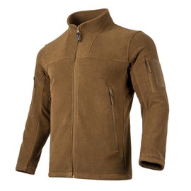 FREE SOLDIER Men's Tactical Fleece Jacket Full Zip Up Light Spring Jackets lightweight Military Coats For Outdoor