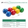 ApudArmis 90mm Bocce Balls Set, Lighter Outdoor Bocce Game for