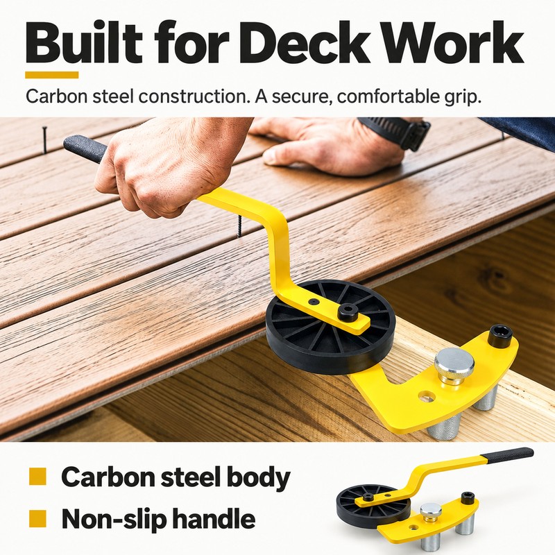 Deck Straightening Tool for Board Alignment – Metal Warping Fixer