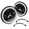 CHUSYYRAY Pair 7" inch Round Led Headlights Hi/Lo Beam FOR