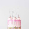Luter 24pcs Birthday Candles Spiral Birthday Cake Candles Long Thin