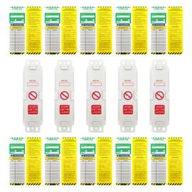 Leogony Ladder Tags, 5 Holders and 10 Ladder Inspection Tag Inserts for Indoor & Outdoor Security Protection